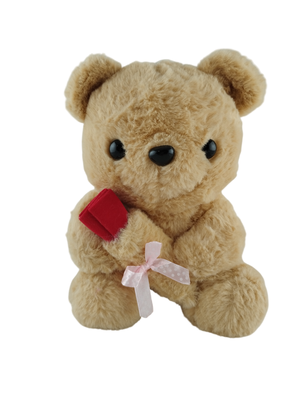 Мягкая игрушка Мишка с цветком 21 см (000014)