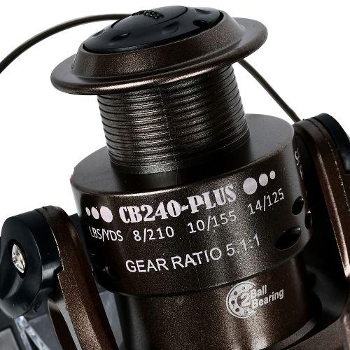 Котушка риболовна Sams Fish Cobra Plus 4000 2bb пластикова шпуля Brown (CB240-Plus) - фото 3 Котушка риболовна Sams Fish Cobra Plus 4000 2bb пластикова шпуля Brown (CB240-Plus) - фото 3