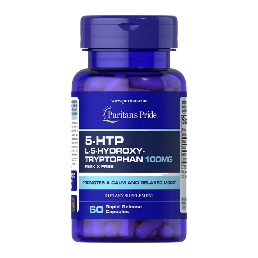 Гидрокситриптофан 5 Puritan's Pride 5-HTP 100 mg 60 caps