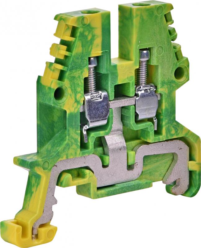 Клемма винтовая наборная ETI ESC-TEO.2 24А 2,5 мм2 х 50х5,5х47 мм заземление Желто-зеленый (3903066)