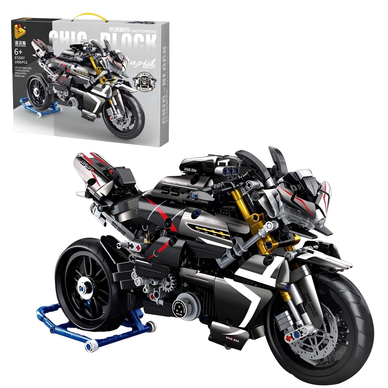 Конструктор детский Скоростной мотоцикл Street Fighter BK 1056 дет. (672007)