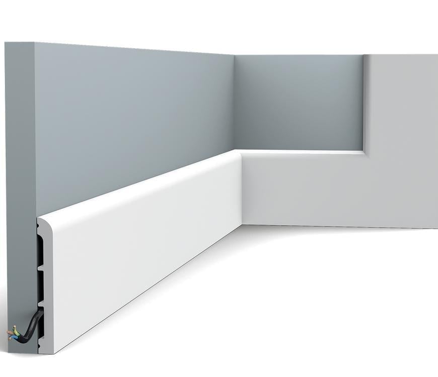 Плинтус напольный гладкий Orac Decor SX184 2000х110х13 мм (2864)