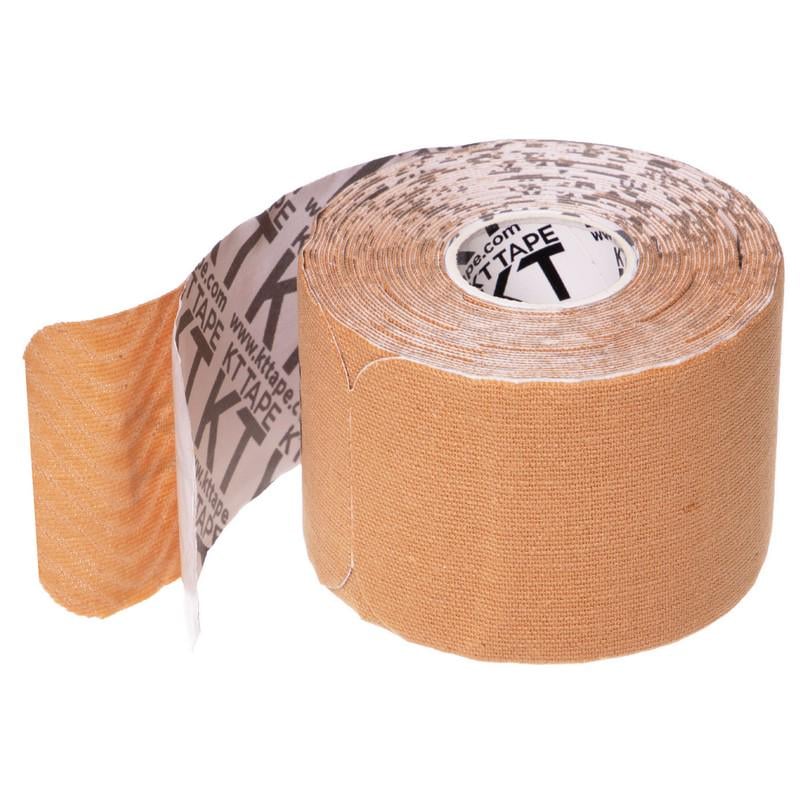 Кінезіо тейп Kinesio tape Zelart KTTP BC-4786 5х500 см Бежевий (DR004194)