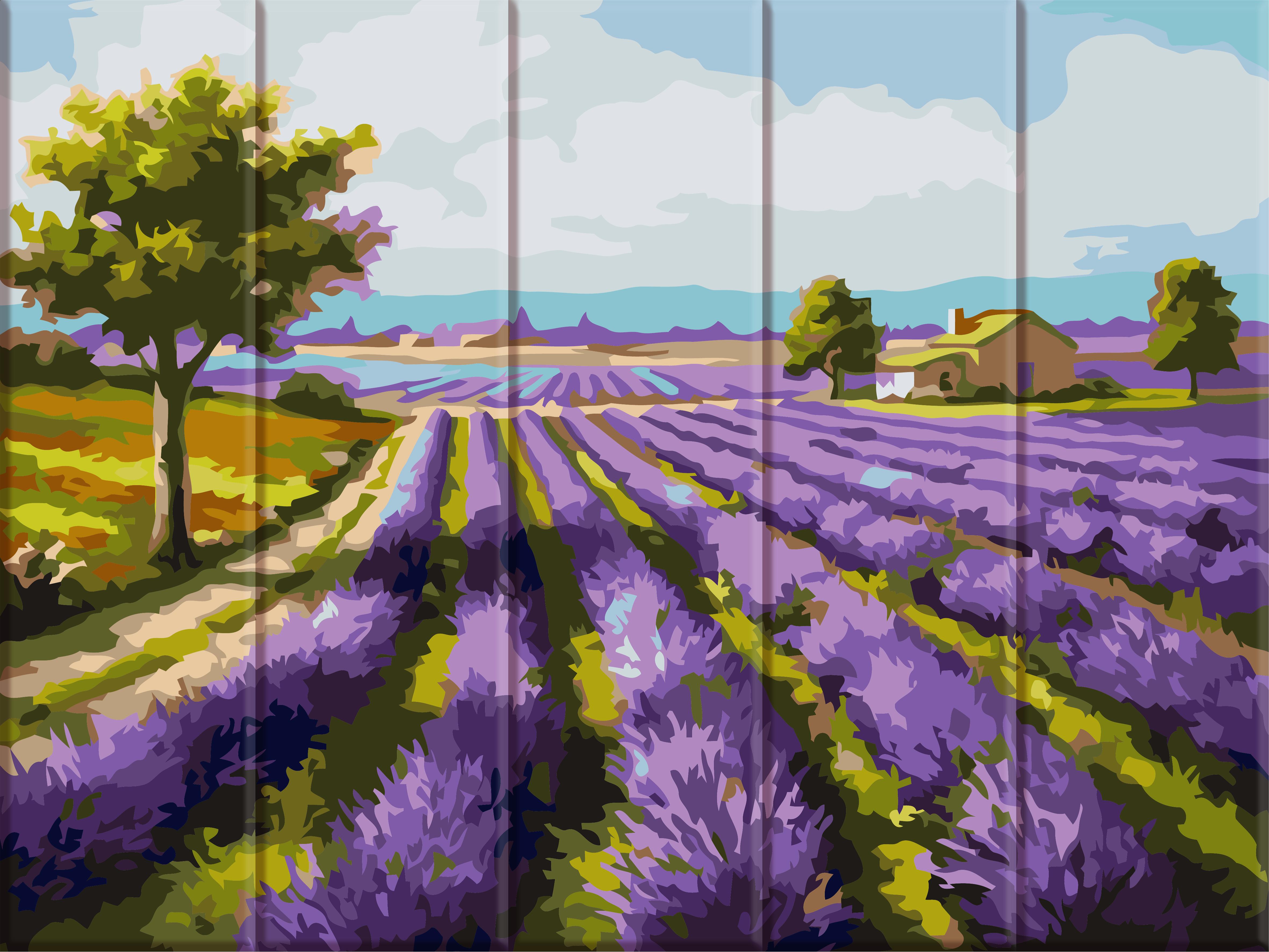Картина по номерам Art Story Лавандовое поле 30x40 см (ASW070)