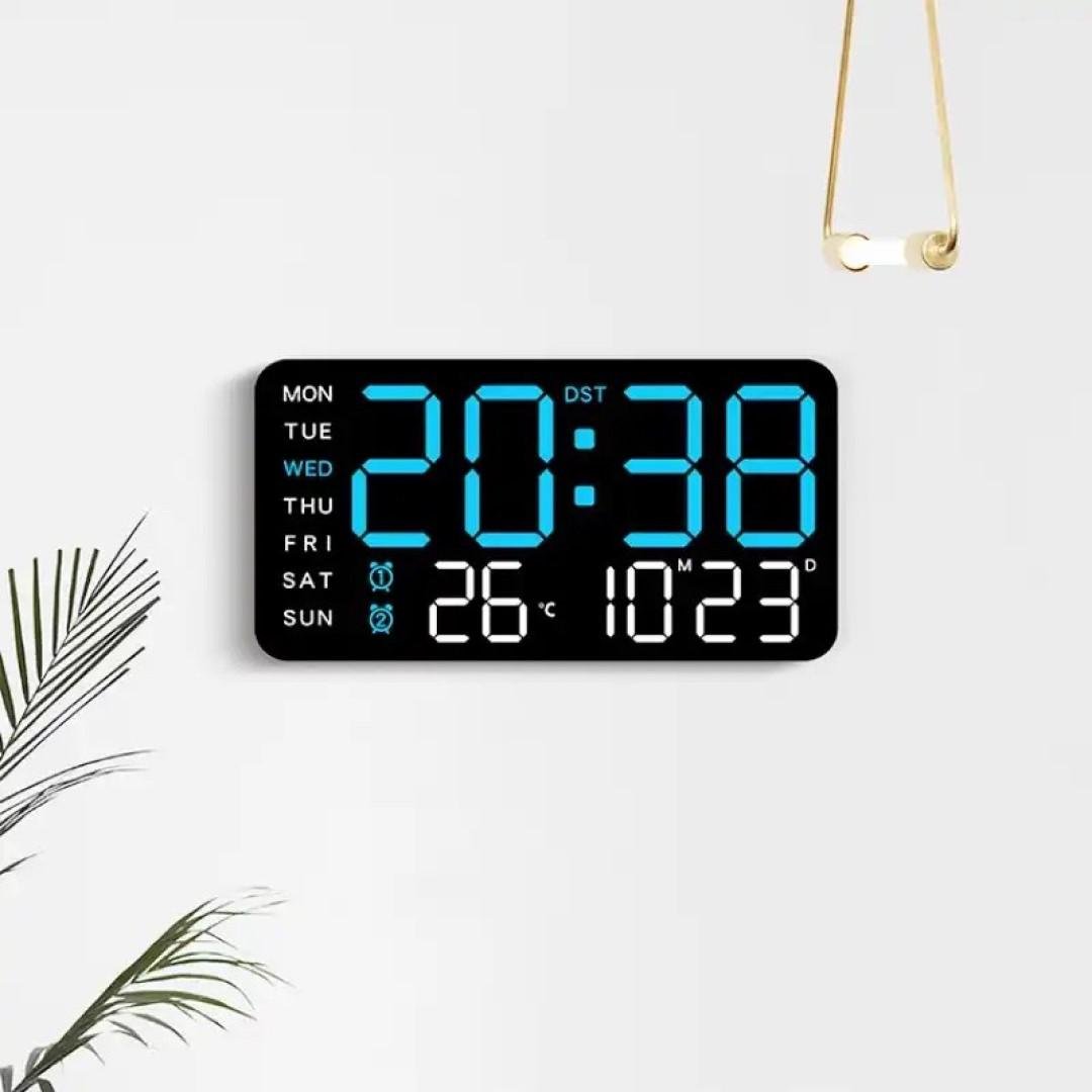 Годинник настінний Mids електронний з резервним живленням/термометром/календарем (659S) - фото 10 Годинник настінний Mids електронний з резервним живленням/термометром/календарем (659S) - фото 10