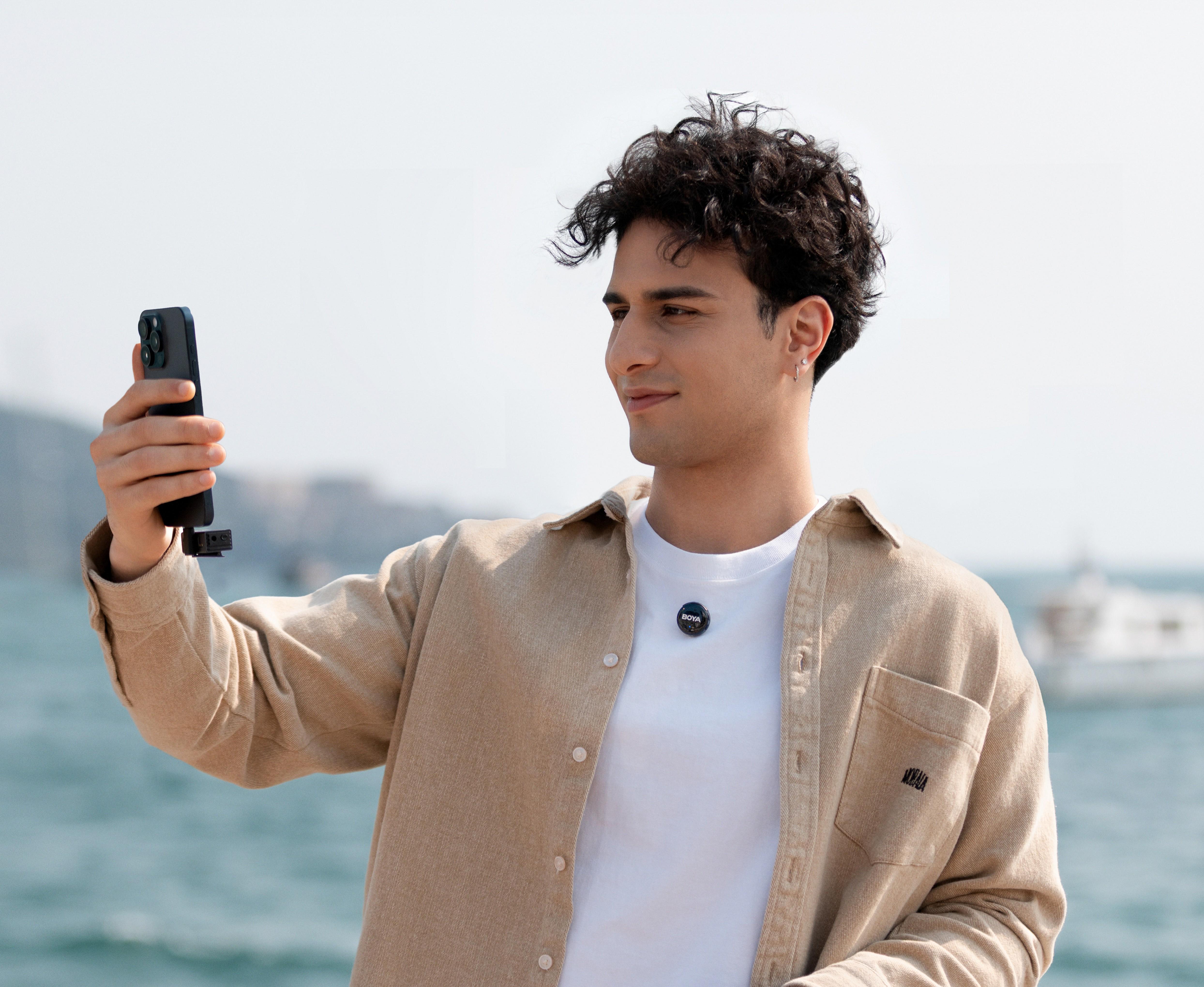 Микрофон петличный Boya LINK 3-04 2025 Lightning+Type-C+TRS 3,5 мм для iPhone/Android/видеокамеры профессиональный (50054) - фото 6