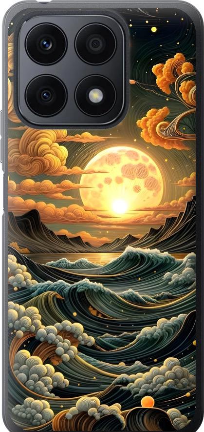 Чехол на Huawei Honor X8a Арт волны (6332u-2963-42517)