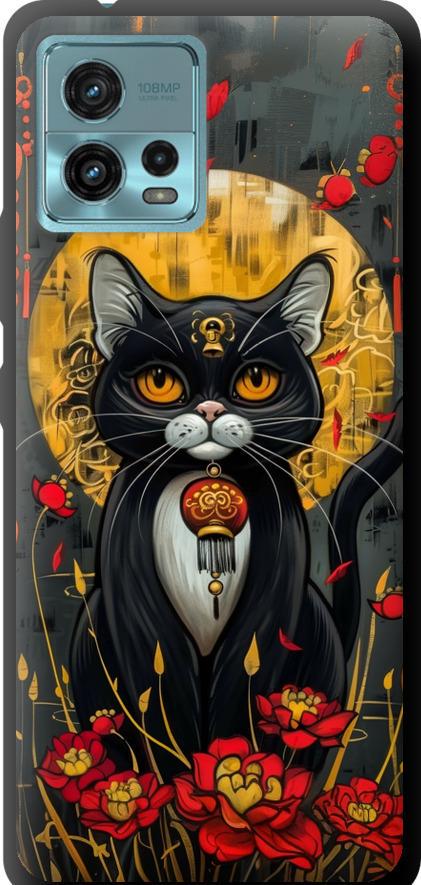Чехол на Motorola G72 China Cat (6134b-2859-42517) Чехол на Motorola G72 China Cat (6134b-2859-42517)