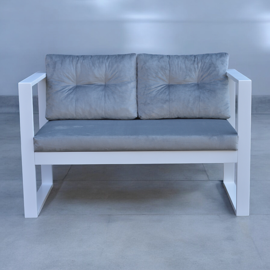 Диван WLS D11 клен в стиле лофт Светло-серый (D-11/L/110/1/K/2/12/P) - фото 3