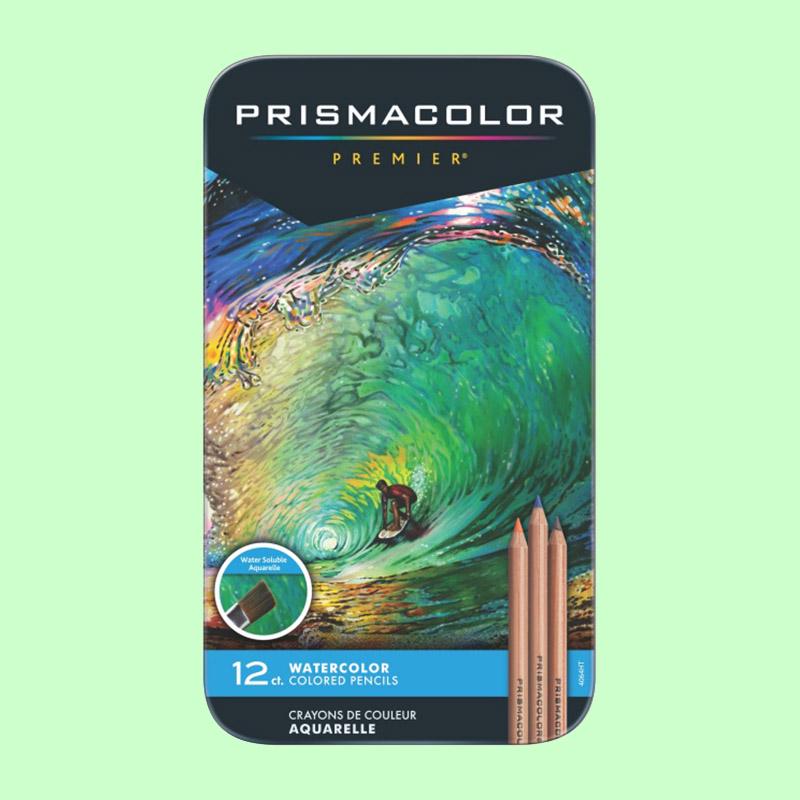 Набор карандашей мягких акварельных карандашей Prіsmacolor Watercolor Pencіls 12 шт. (111301)