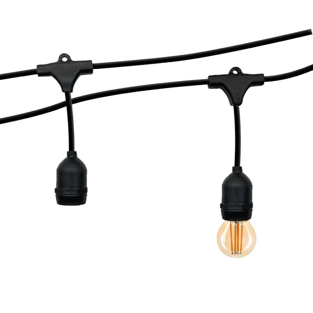 Гирлянда Violux TWIST патрон 20хЕ27 IP65 10 м Черный (950009)