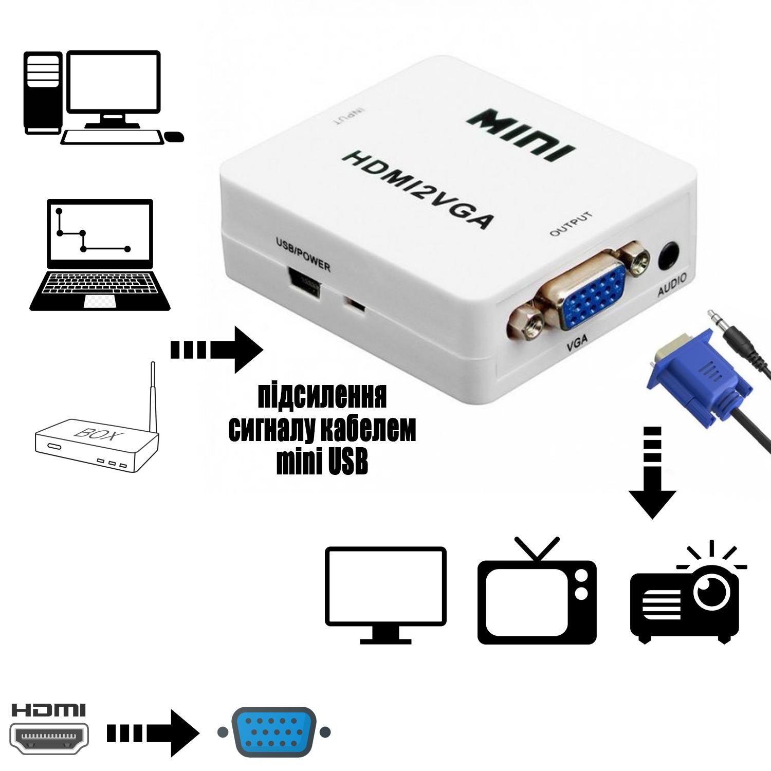 Перехідник з HDMI на VGA (76160793) - фото 3