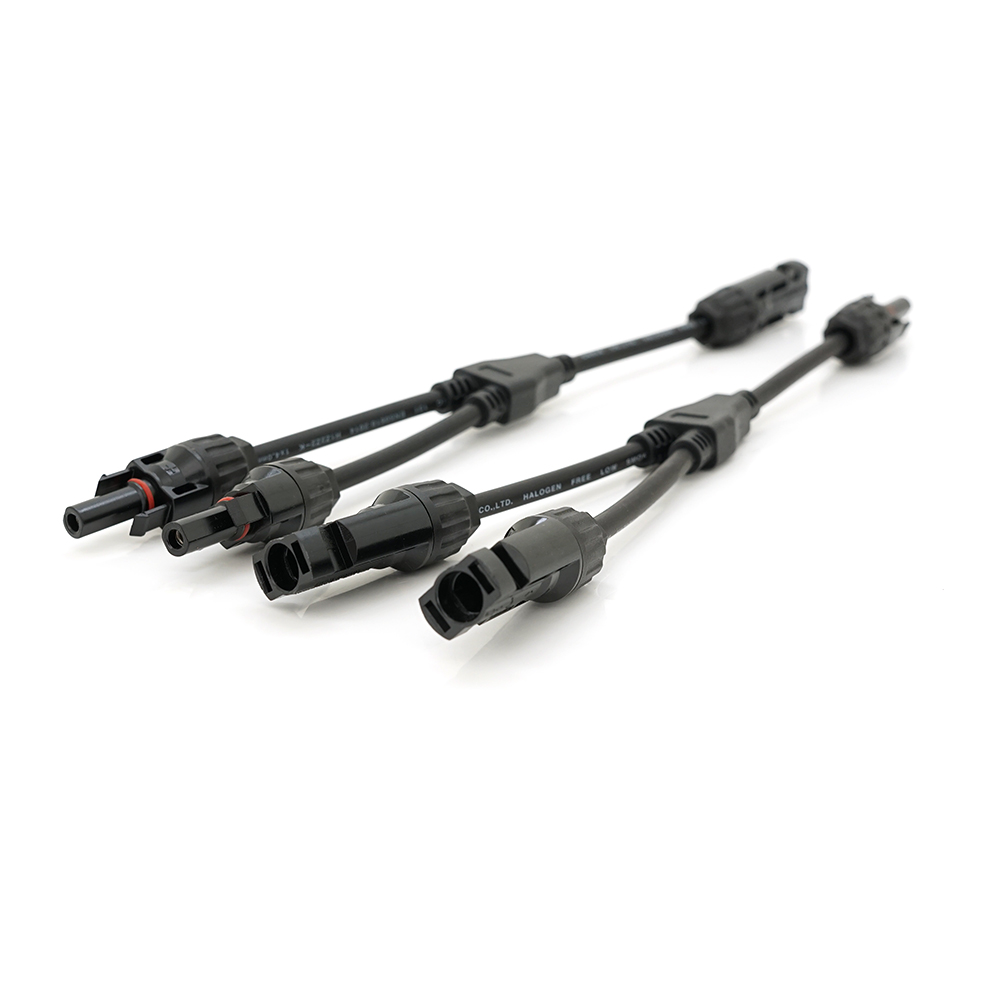 Разветвитель двойной MC4 1x2 для солнечных панелей герметичный 1000V 30A IP67 (YUT_V9052)