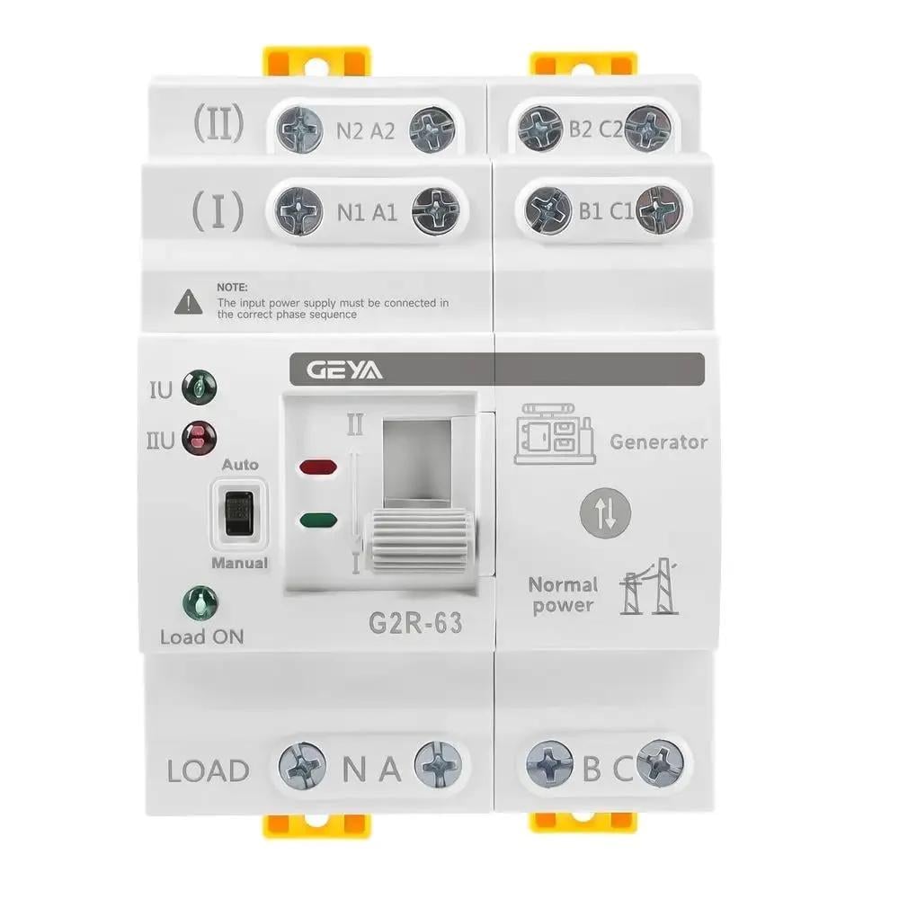 Автомат введення резерву GEYA АВР G2R 4P 63А ats трифазний