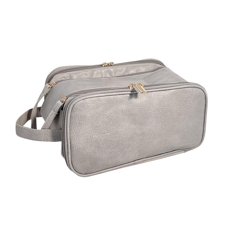 Косметичка женская BK-HZB-07 дорожная с карманами по бокам Gray