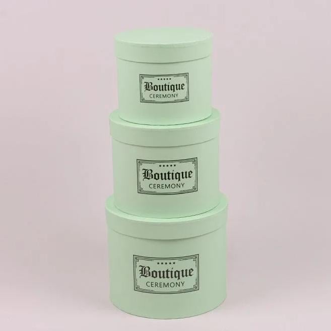 Комплект коробок для цветов Flora Зеленый 3 шт. (38255) - фото 2