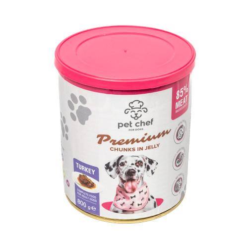 Корм вологий для дорослих собак Pet Chef з індичкою 800 г - фото 3 Корм вологий для дорослих собак Pet Chef з індичкою 800 г - фото 3