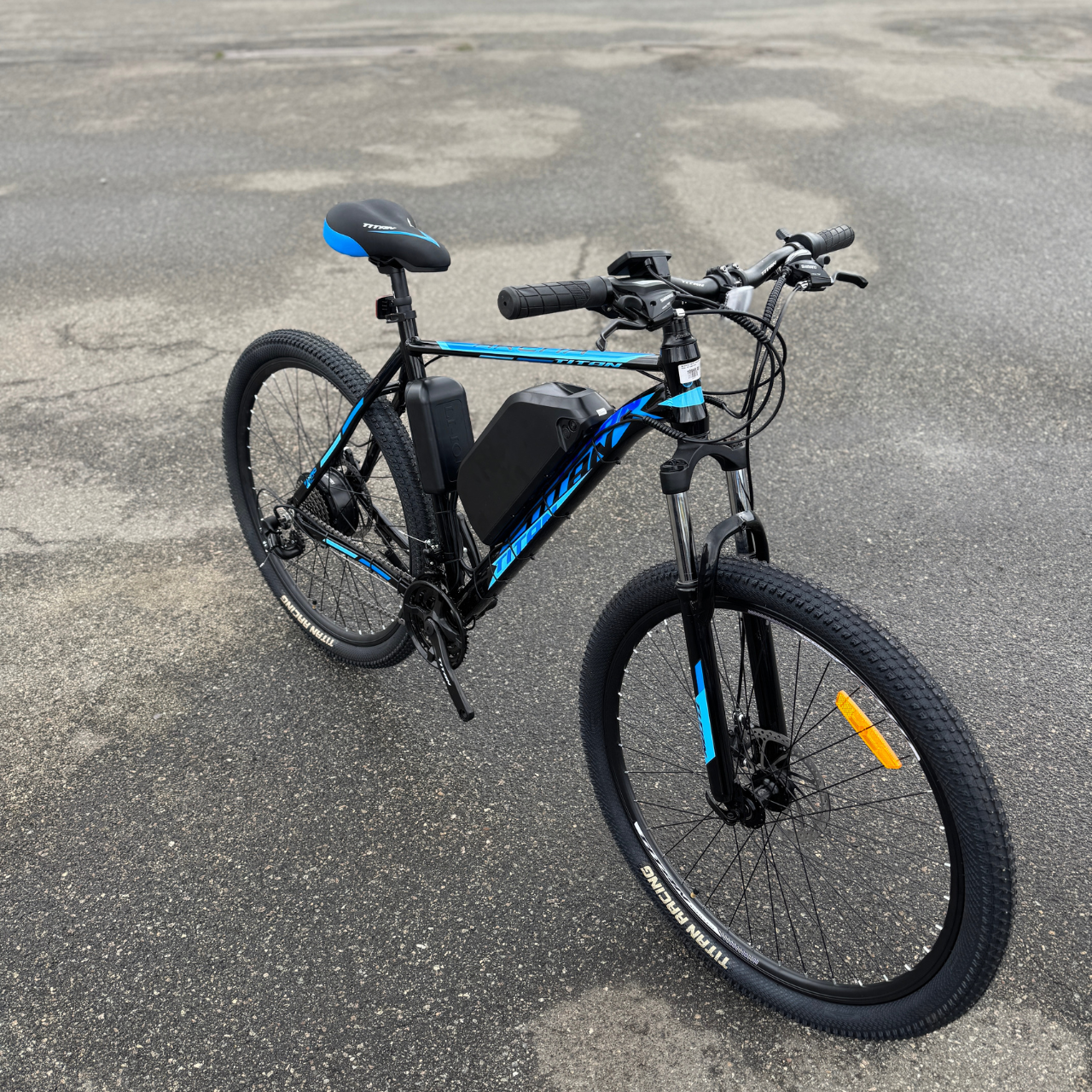 Велосипед з Е-комплектом Arena Рама 22'' 29" 48 В 500 Вт 15 Ah до 55 км запас ходу LSD-DIsplay Синій