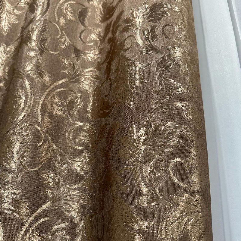 Штори Севілья жаккардові 1,5 х2,7 м 2 шт. Коричневий - фото 5