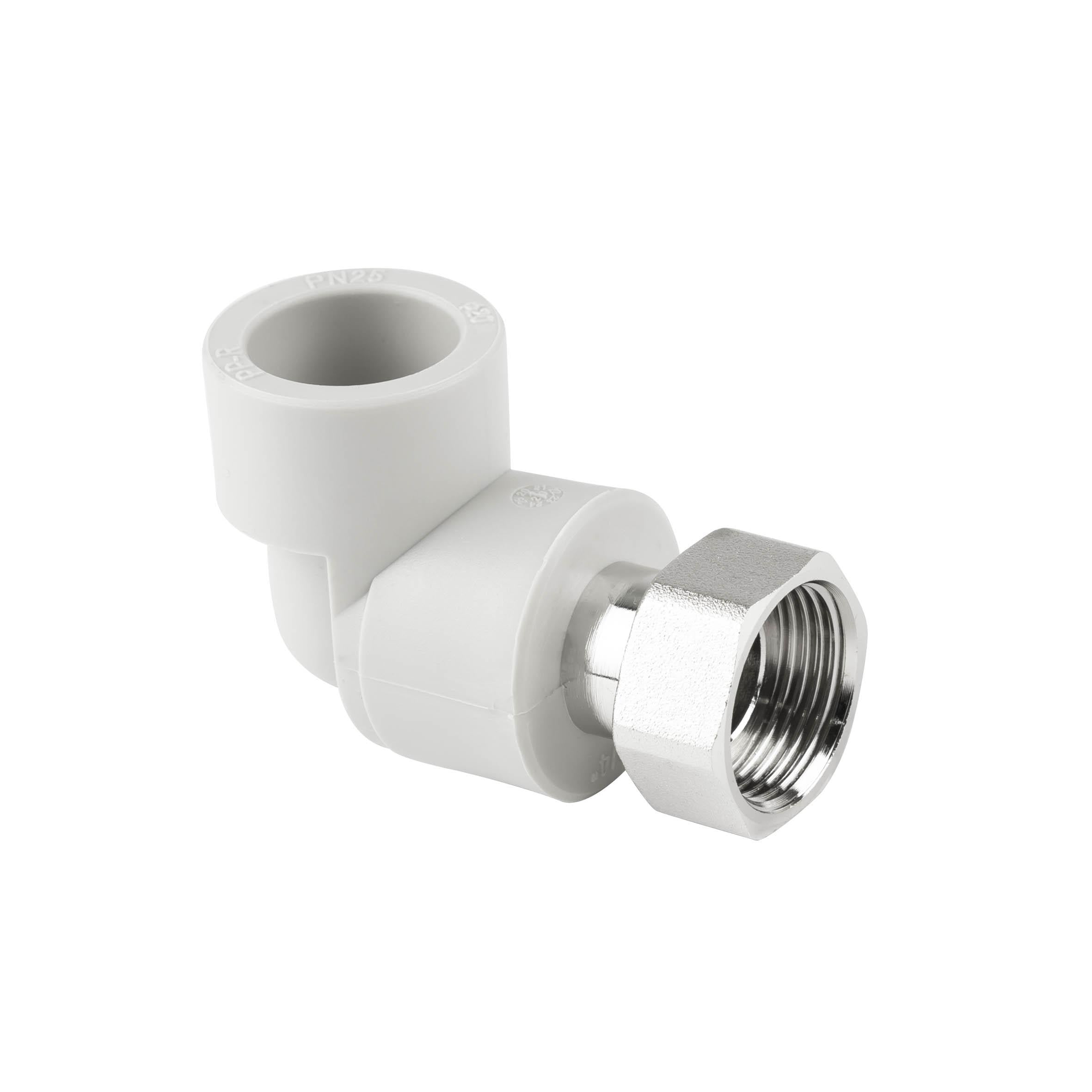Уголок PPR Thermo Alliance с накидной гайкой 20х1/2 ВР (SD00029428)
