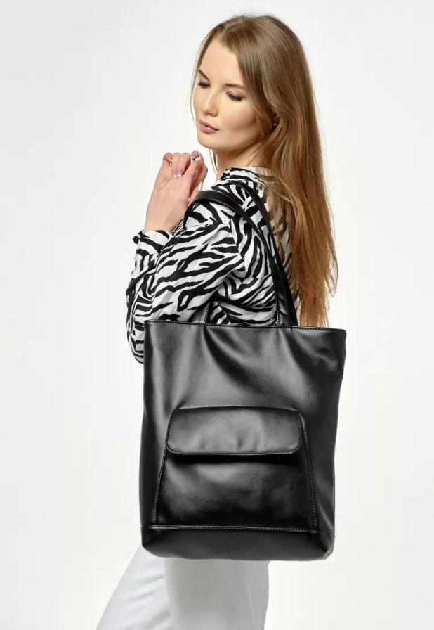 Шопер жіночий Sambag Shopper Чорний (93251002) - фото 7