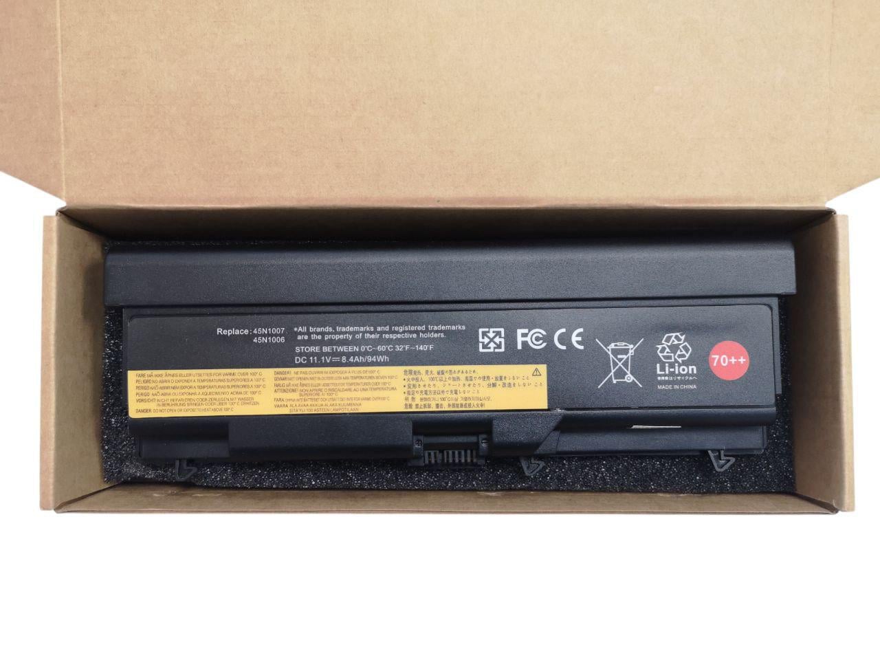 Аккумулятор для Lenovo ThinkPad T410/T420/T510/T520/W510/45N1010/45N1011/45N1173/45N1006/45N1007 8400 mah 94Wh (000013680)