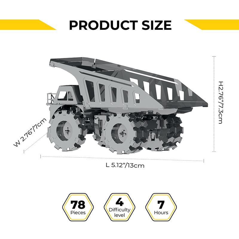 Конструктор METAL-TIME Quarry Transporter MT014 коллекционная модель (3029045) - фото 5 Конструктор METAL-TIME Quarry Transporter MT014 коллекционная модель (3029045) - фото 5