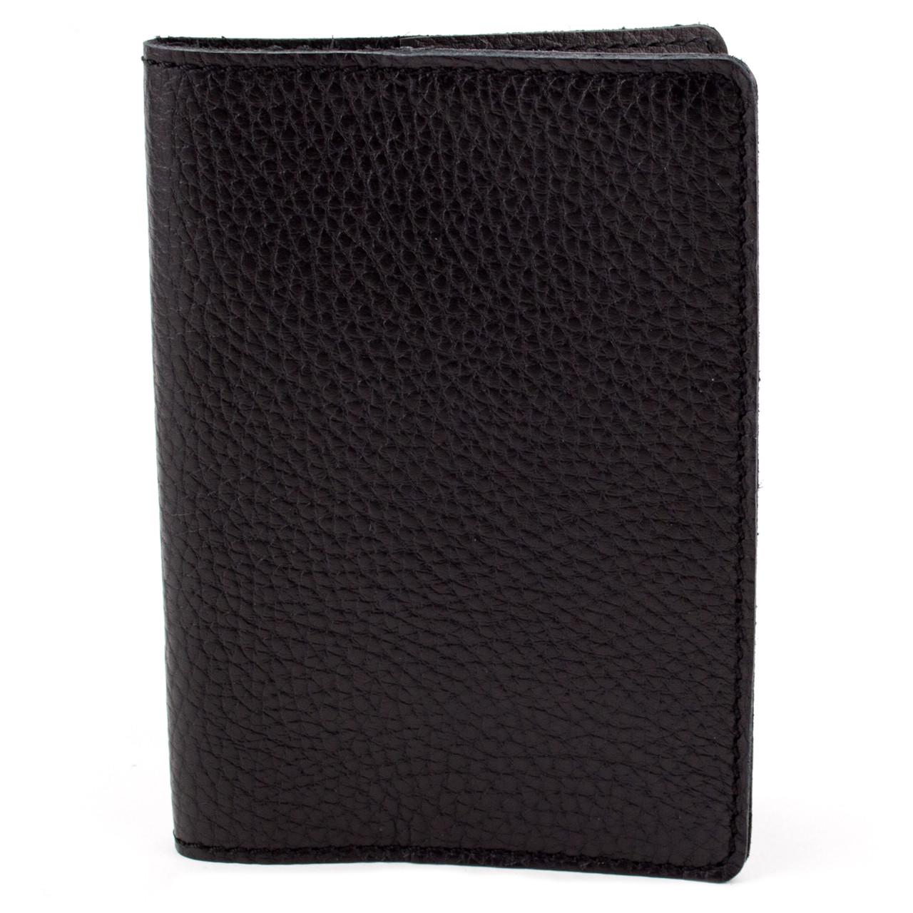 Обложка на паспорт кожаная HandyCover Crez-2 флотар Черный