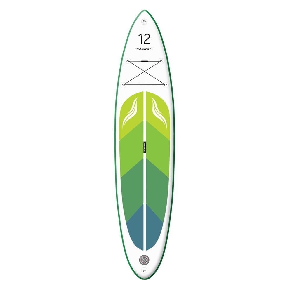 Доска SUP надувная AERO Board 2.0 365х15х80 см 12" Green Leaf