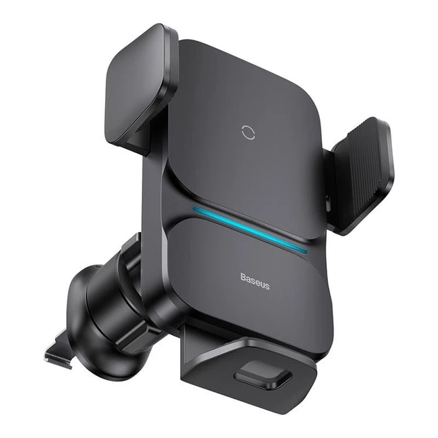 Автодержатель для телефона с БЗП Baseus Wisdom Auto Alignment 15W Black (KST-CGZX000001)