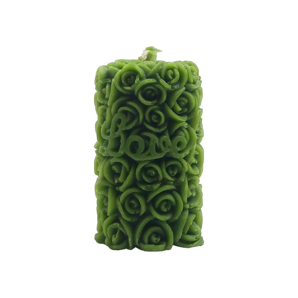 Свеча восковая Розы Зеленый (11039098)