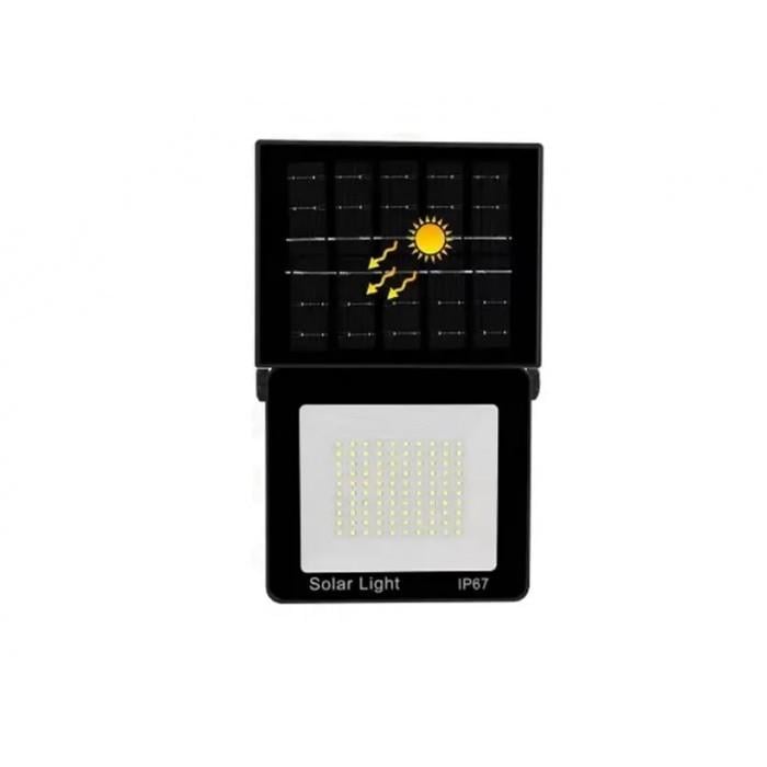Светильник настенный уличный Solar CB-GK181-100 100 Вт IP67 с солнечной панелью 26,7х16 см (32407712)