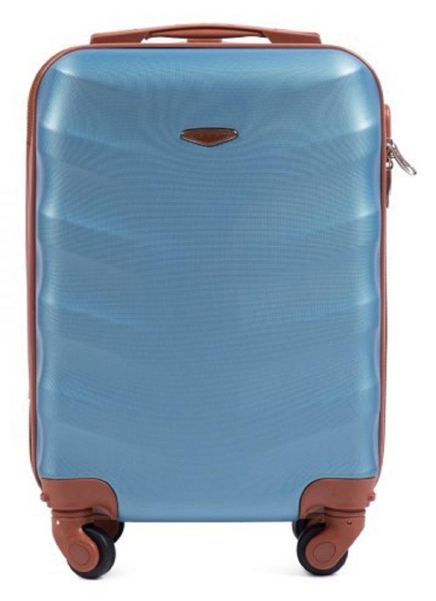 Чемодан пластиковый WINGS 402 микро Серебристо-синий (Wp00139) - фото 2 Чемодан пластиковый WINGS 402 микро Серебристо-синий (Wp00139) - фото 2