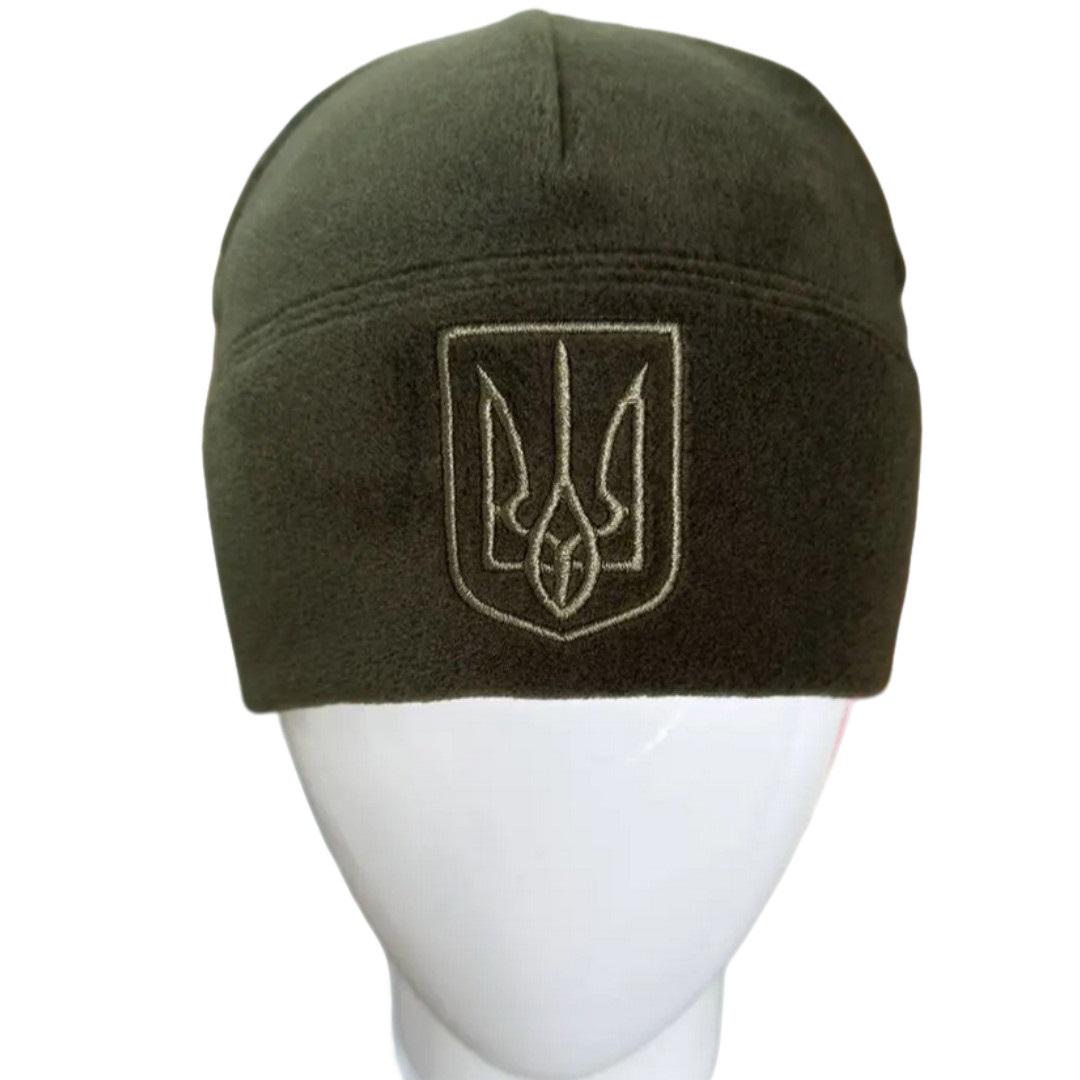 Шапка зимова флісова Ranger RA8953 з гербом р. 55-57 Olive (22601824) - фото 2 Шапка зимова флісова Ranger RA8953 з гербом р. 55-57 Olive (22601824) - фото 2
