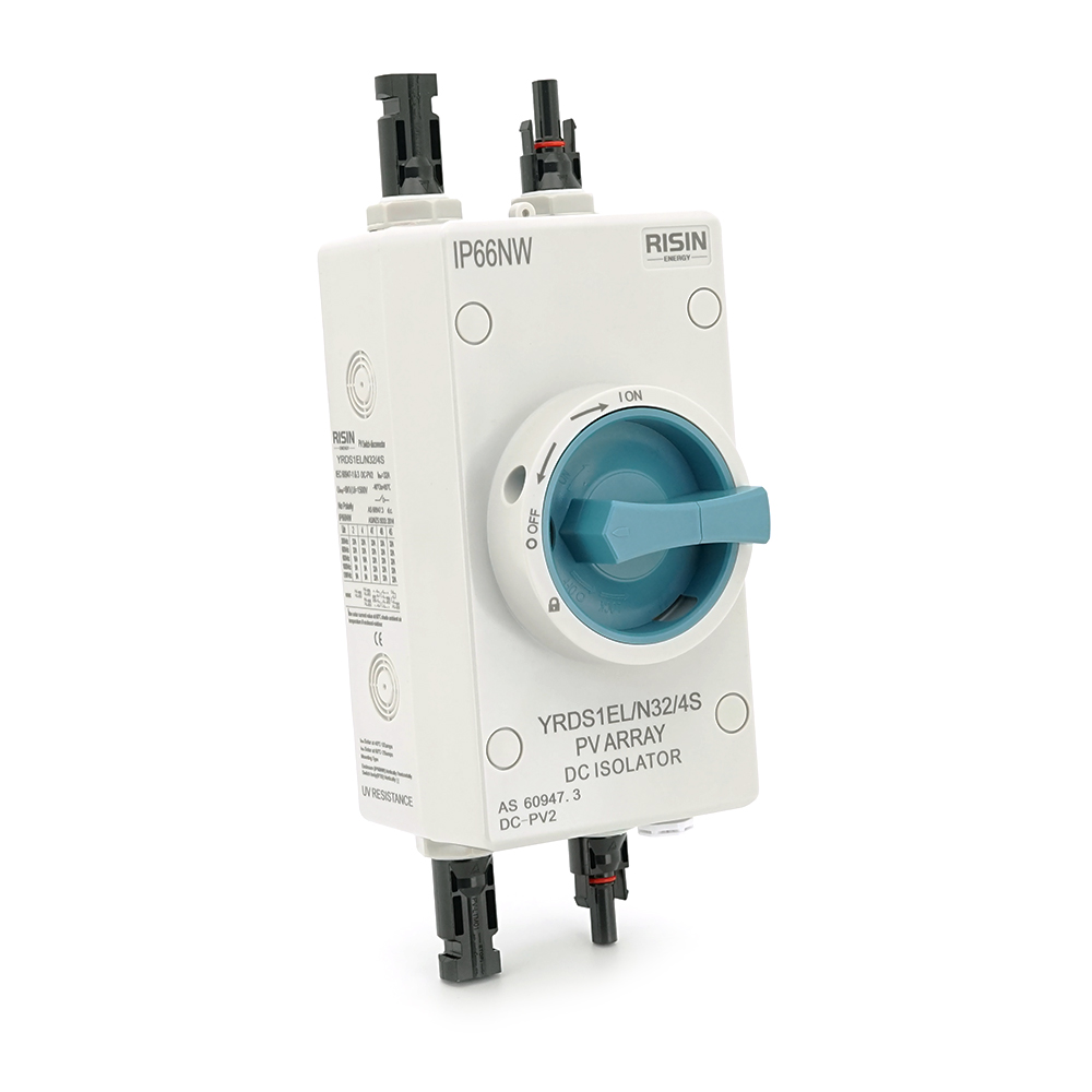 Вимикач ручний Risin для електрообладнання 1000V 32A 4P IP66 Сірий (25624777)