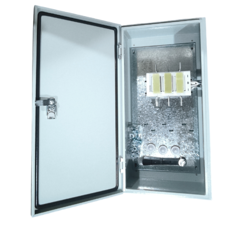 Ящик з рубильником та місцем під запобіжники ЯПР250К ІР66