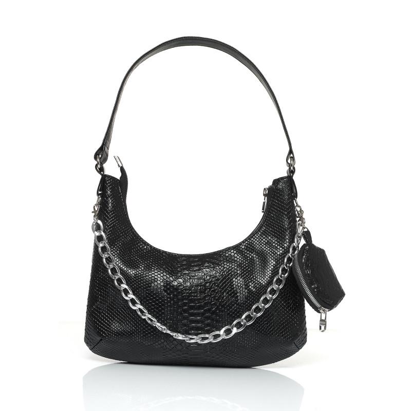 Сумка лодочка Sambag Принт крокодила 32x19x8 см