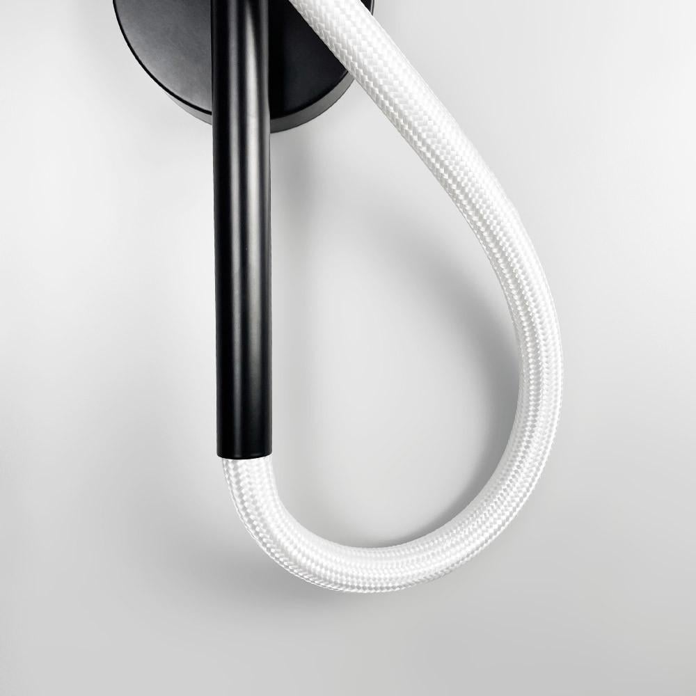 Бра із обплетеним неоном 40 см Чорний (W 203/400 BK) - фото 2 Бра із обплетеним неоном 40 см Чорний (W 203/400 BK) - фото 2