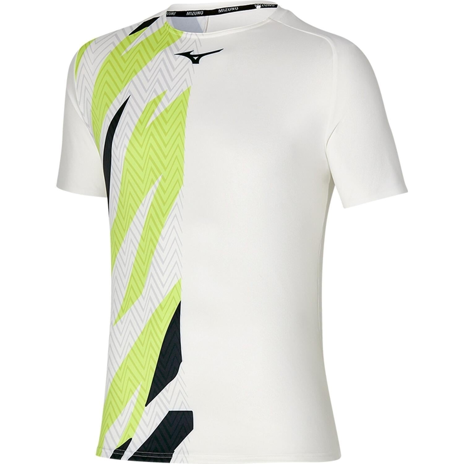 Футболка Mizuno SHADOW GRAPHIC TEE 62GA2002-01 XL Бело-салатово-черный (61905-53)