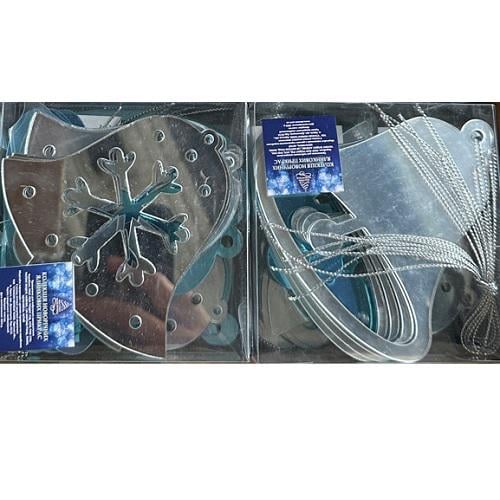 Елочные новогодние игрушки МАГИЧЕСКО-НОВОГОДНЯЯ M48002 Bell пластиковые 10 см 12 шт. (584917)