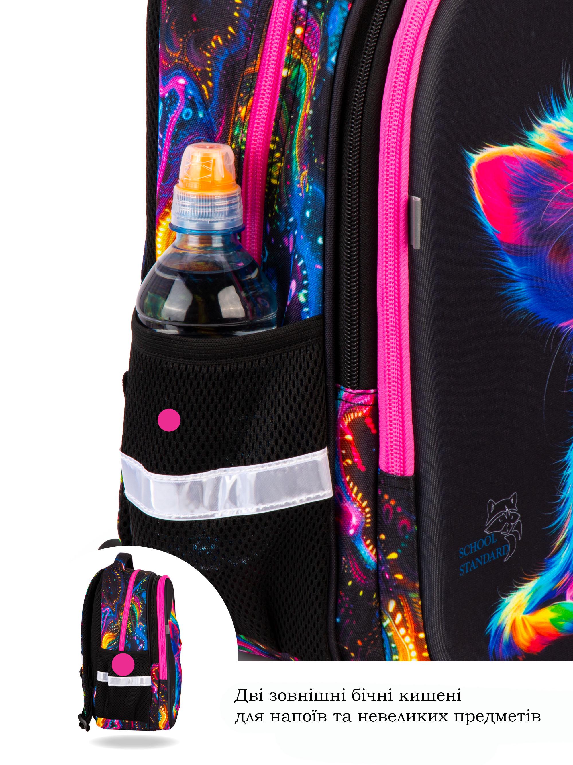 Школьный набор для девочки School Standard Кот 6в1 для младших классов ортопедический 38х30х18 см (170-52) - фото 8