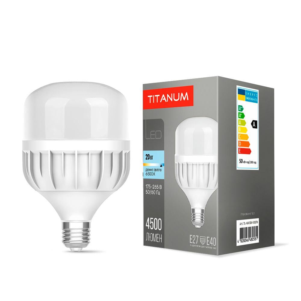 Лампа LED TITANUM A138 50W E27 6500К