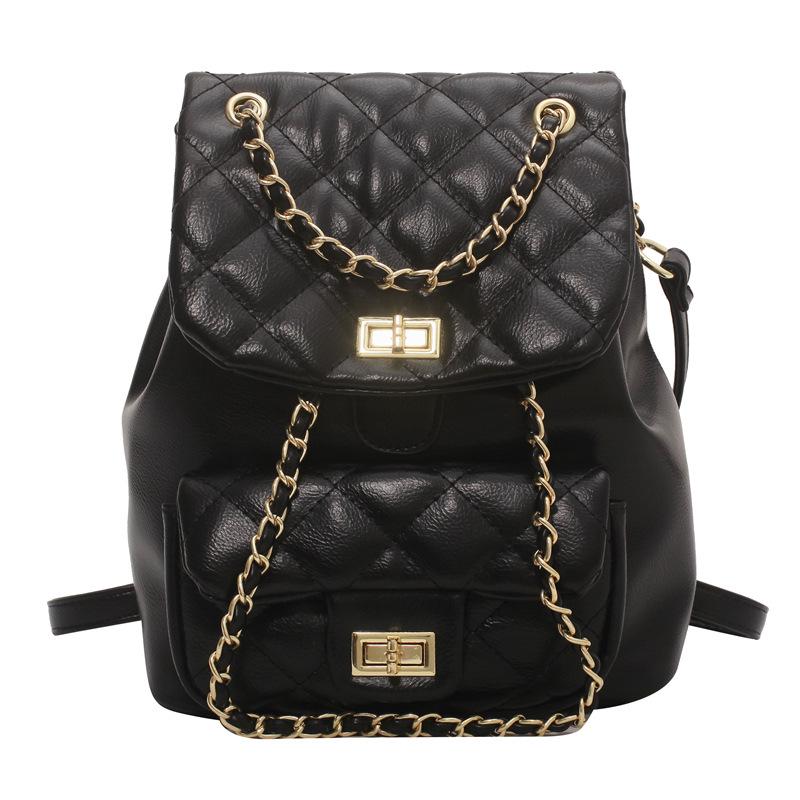 Женский рюкзак Witel с цепочкой Black