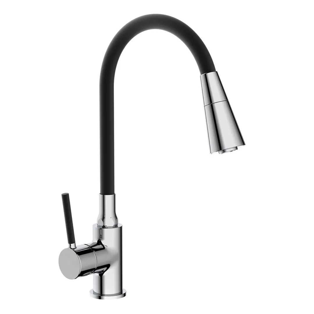 Смеситель для кухни Frap F4044 с гибким изливом 2 режима Черный/Хром (SE01042927) Смеситель для кухни Frap F4044 с гибким изливом 2 режима Черный/Хром (SE01042927)