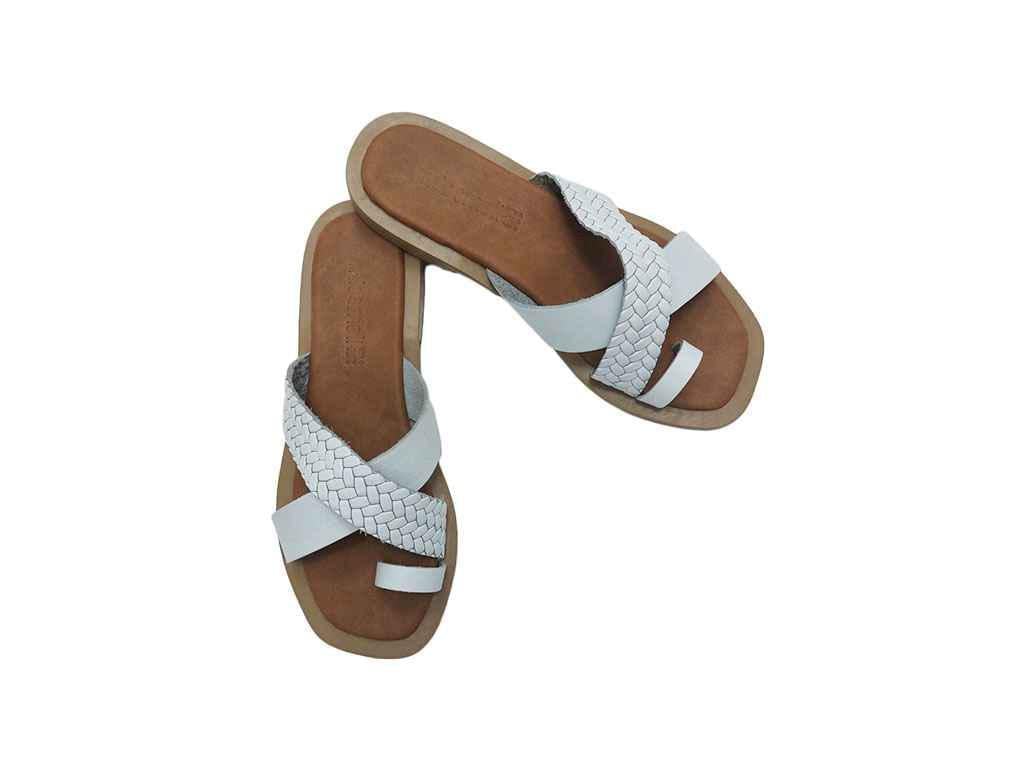 Шлепанцы Missmali 102 натуральная кожа р. 37 Белый (938145)