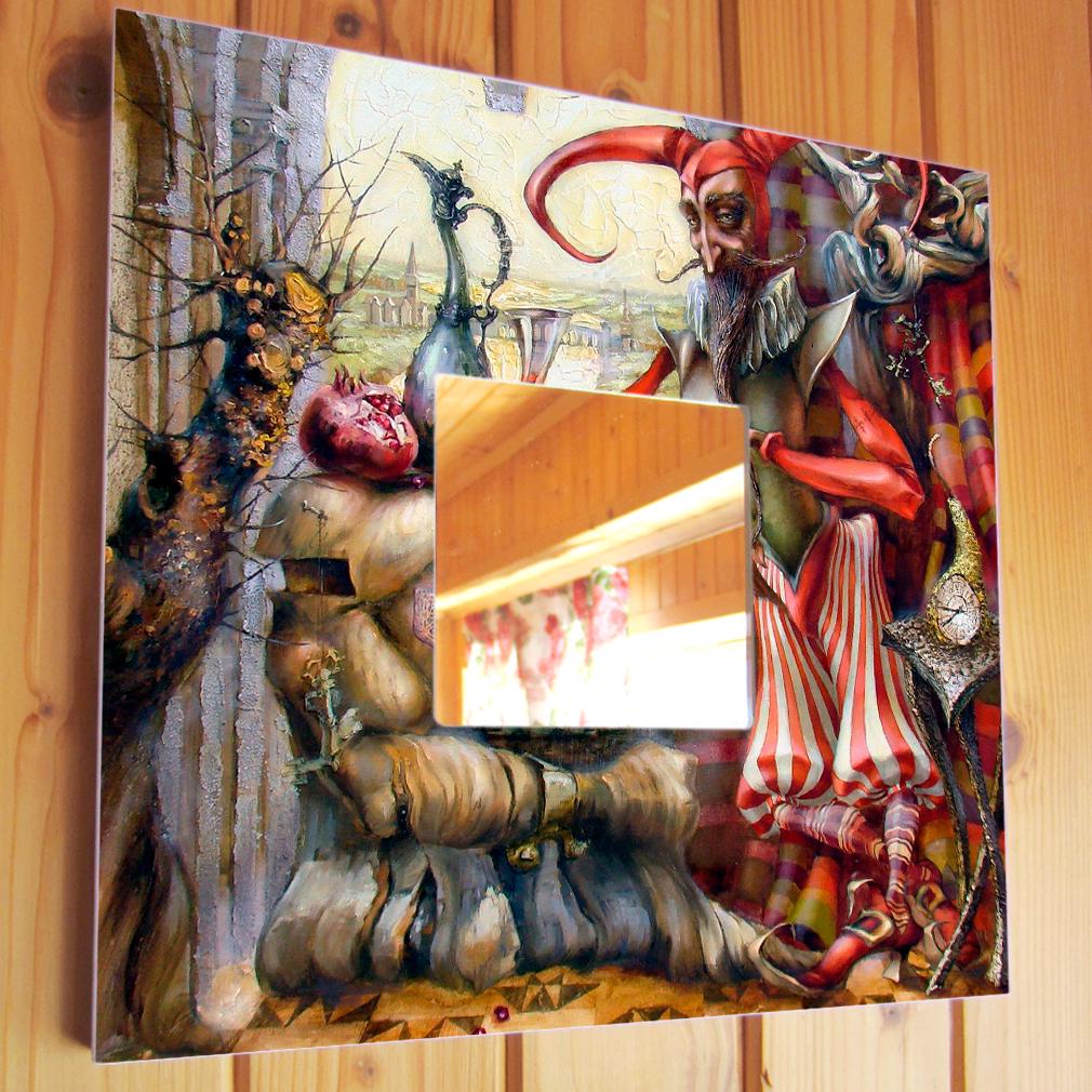 Дзеркало декоративне Паяц 260х260 мм (M00366)