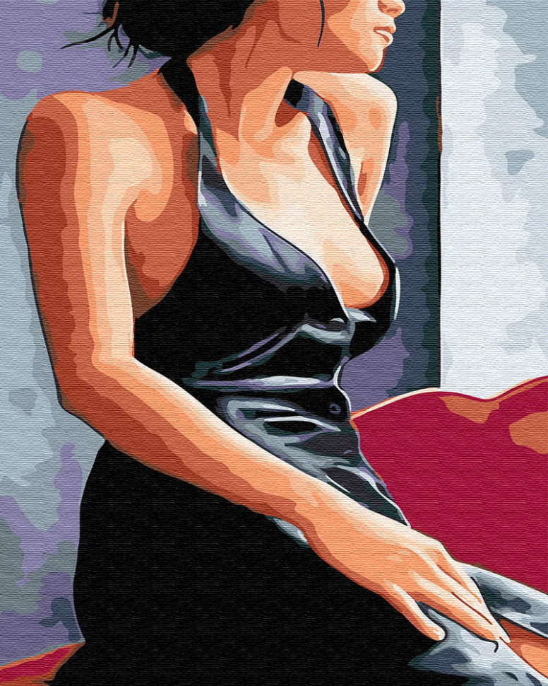 Картина по номерам Brushme Девушка у окна (GX30473