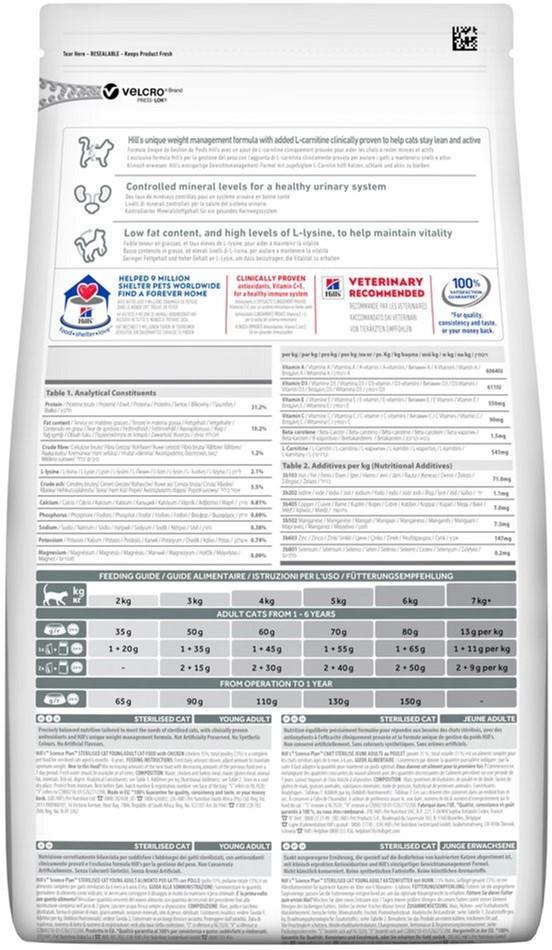 Сухий корм для дорослих стерилізованих кішок Hill's SP Young Sterilised Chicken з куркою 1,5 кг (052742935102) - фото 2