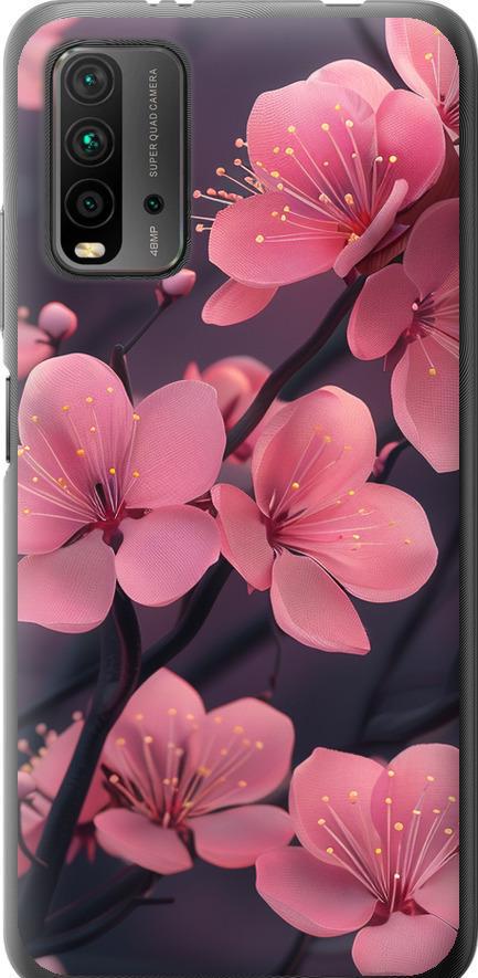 Чехол на Xiaomi Redmi 9T Пурпурная сакура (6075u-2257-42517)