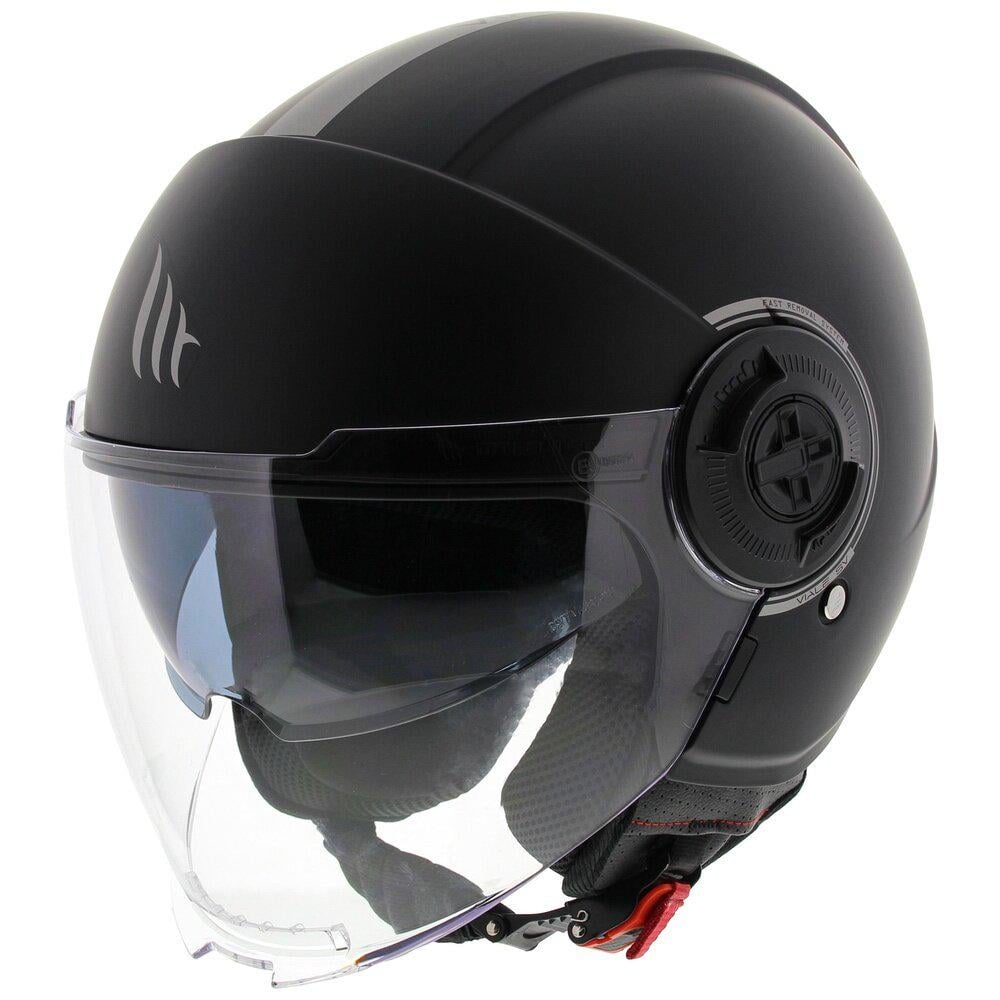 Мотошлем MT HELMETS VIALE SV Solid L Matt Black (23283)